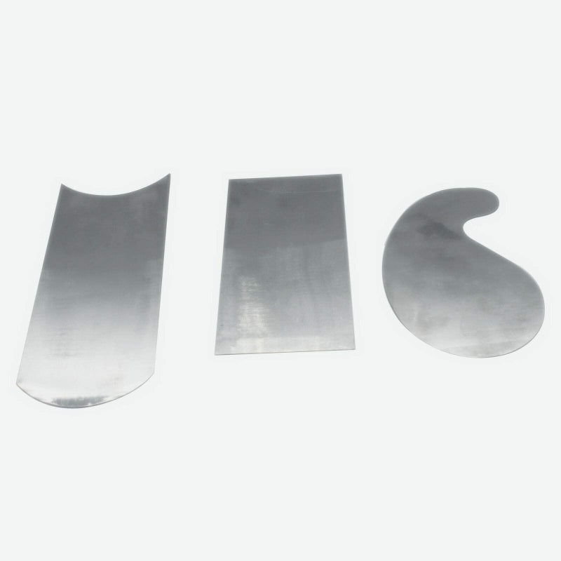 DEF Manganese Steel Cabinet Scrapers Tool Set, High-strength and Wear-resistant, including Rectangle, Concave, Gooseneck, for Woodworking Scraper, Set of 3 - Image 1